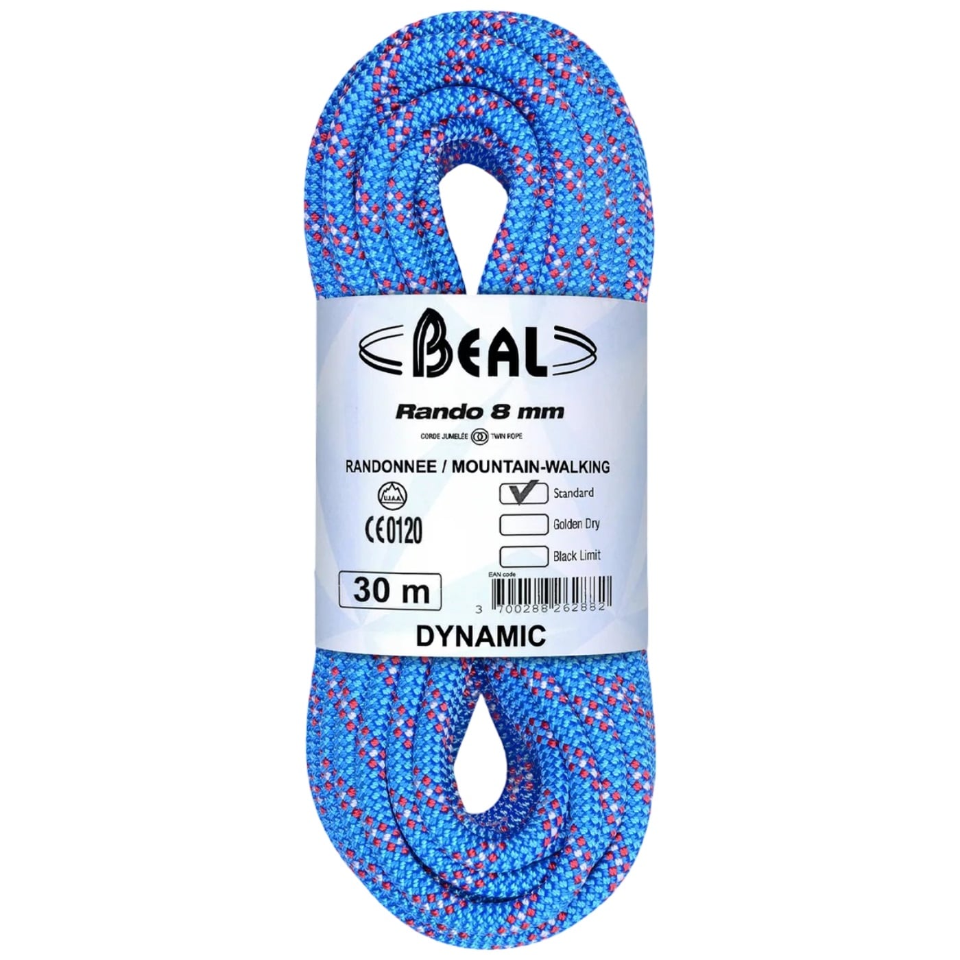 Coarda dinamica Beal Rando Classic 8 mm-Albastru-30 m