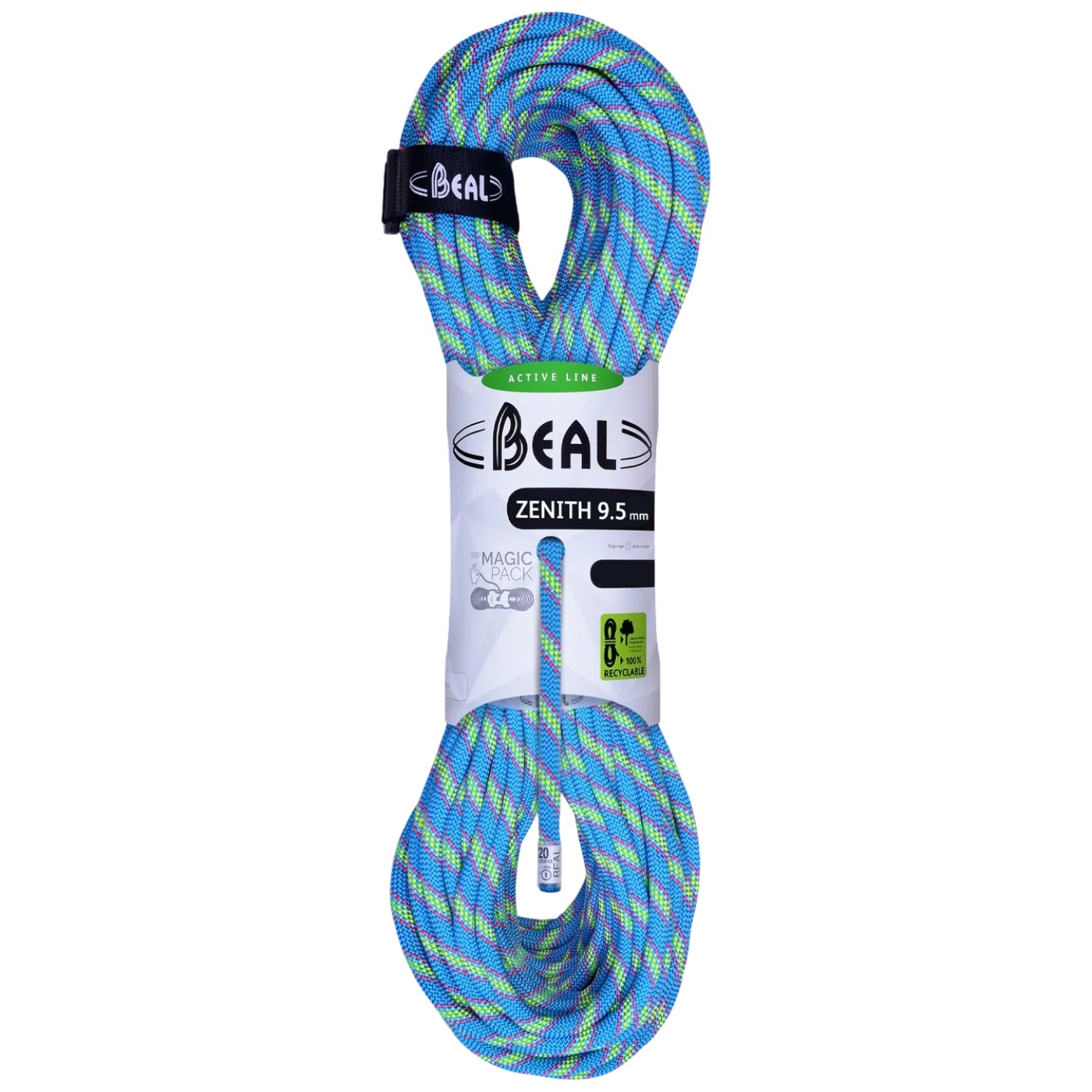 Coarda dinamica Beal Zenith 9,5 mm-Albastru-70 m