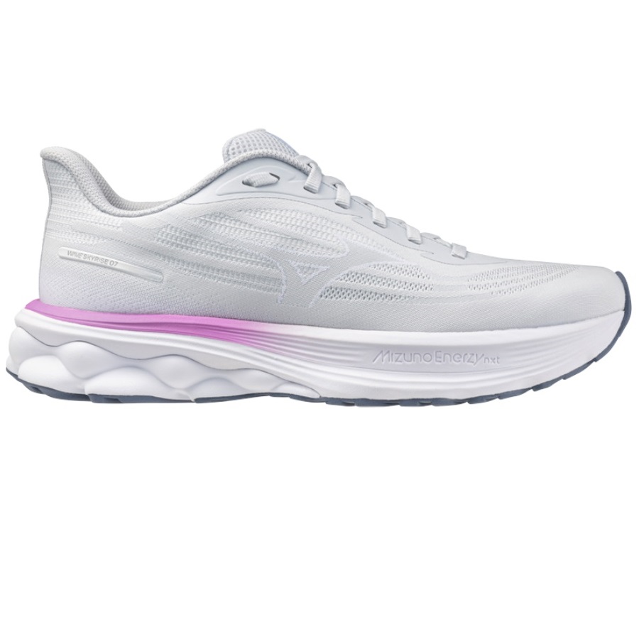 Pantofi alergare dama Mizuno Wave Skyrise 7 SS 2026-Alb/Roz-36 1/2