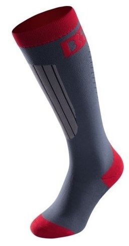 Sosete compresie schi merino BootDoc PFI 70 2022-Gri/Rosu-S
