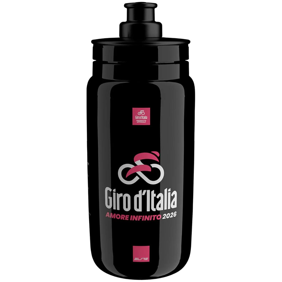 Bidon Elite Fly Giro d'Italia Map 550 ml-Negru