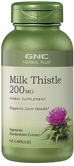 Supliment alimentar GNC Herbal Plus Milk Thistle Sport 90cp