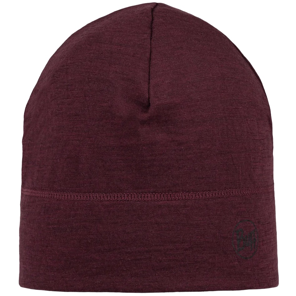 Caciula merino Buff Lightweight Solid Garnet