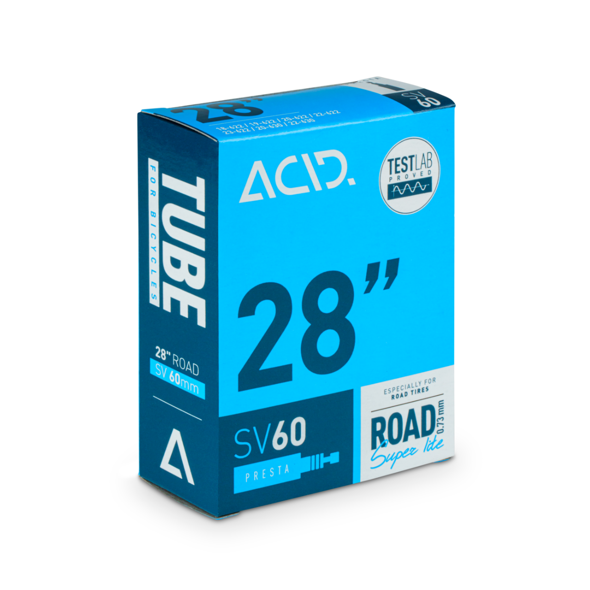 Camera bicicleta Acid Inner Tube 28" Road Super Lite 18/23-622/630 - Presta 60mm
