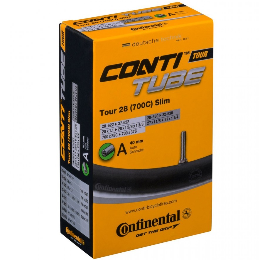 Camera bicicleta Continental Tour 28" Slim 28/37-622/630 28x1.1-1 5/8x1 3/8 A40