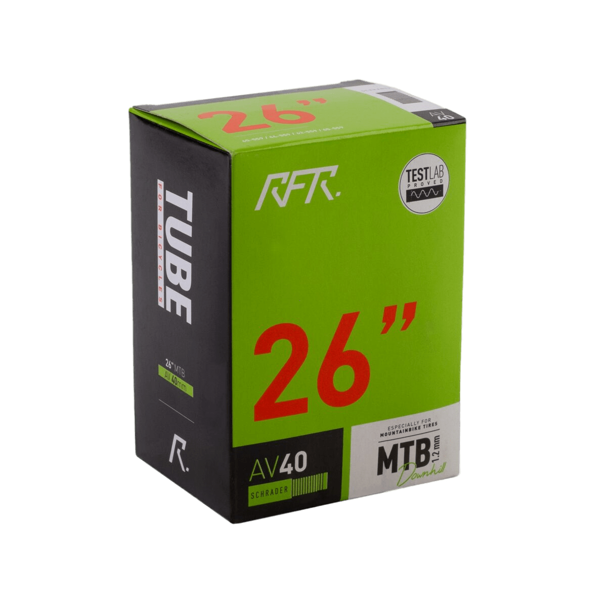 Camera bicicleta RFR Inner Tube 26" Downhill 1.2mm 2.30>2.80 (58/67-559) Auto 40mm