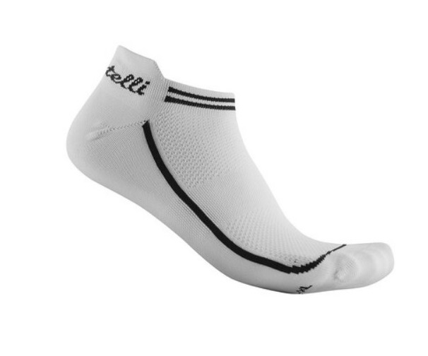 Sosete ciclism dama Castelli Invisible SS 2025-Alb-L/XL