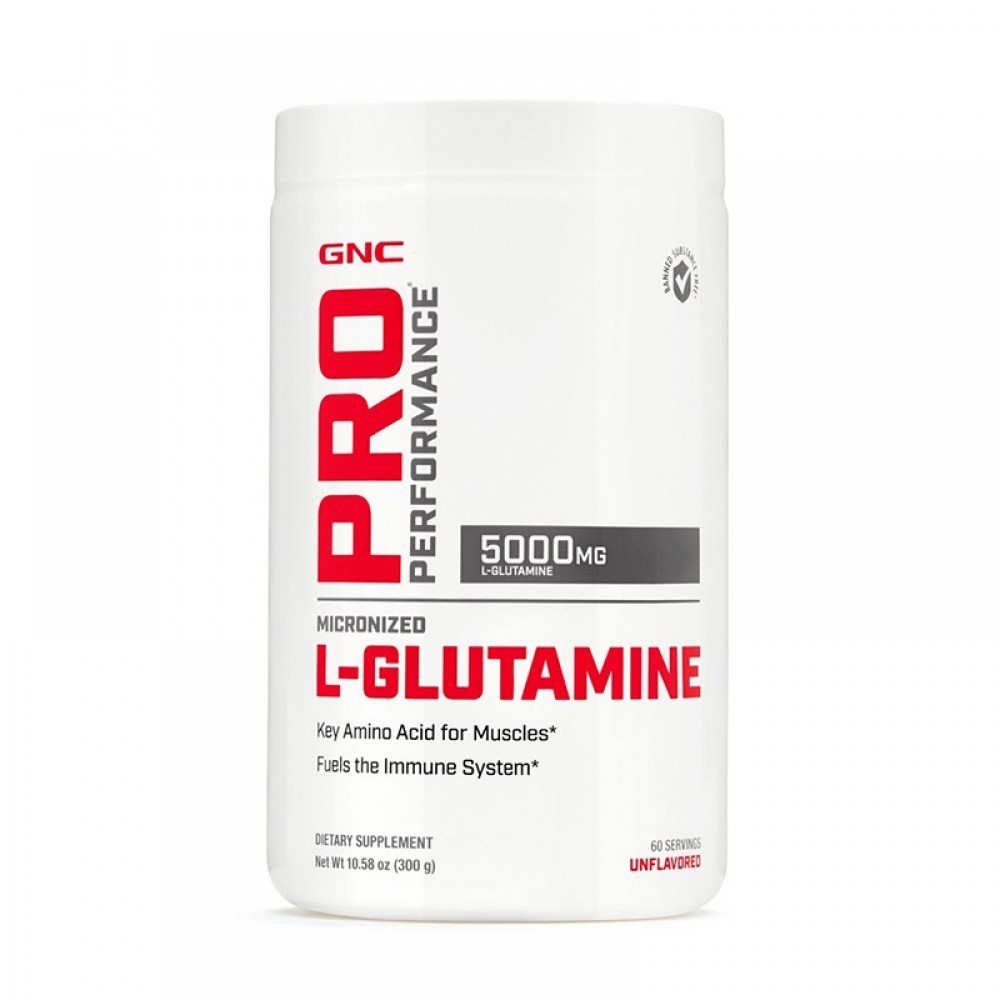 Supliment alimentar GNC Pro Performance L-Glutamina 5000 mg, 300 g