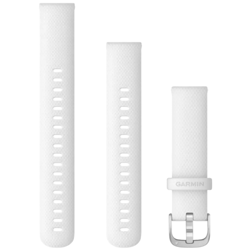 Curea silicon ceas Garmin Forerunner/Legacy Hero/Venu/Vivomove/Vivoactive - 18 mm-Alb