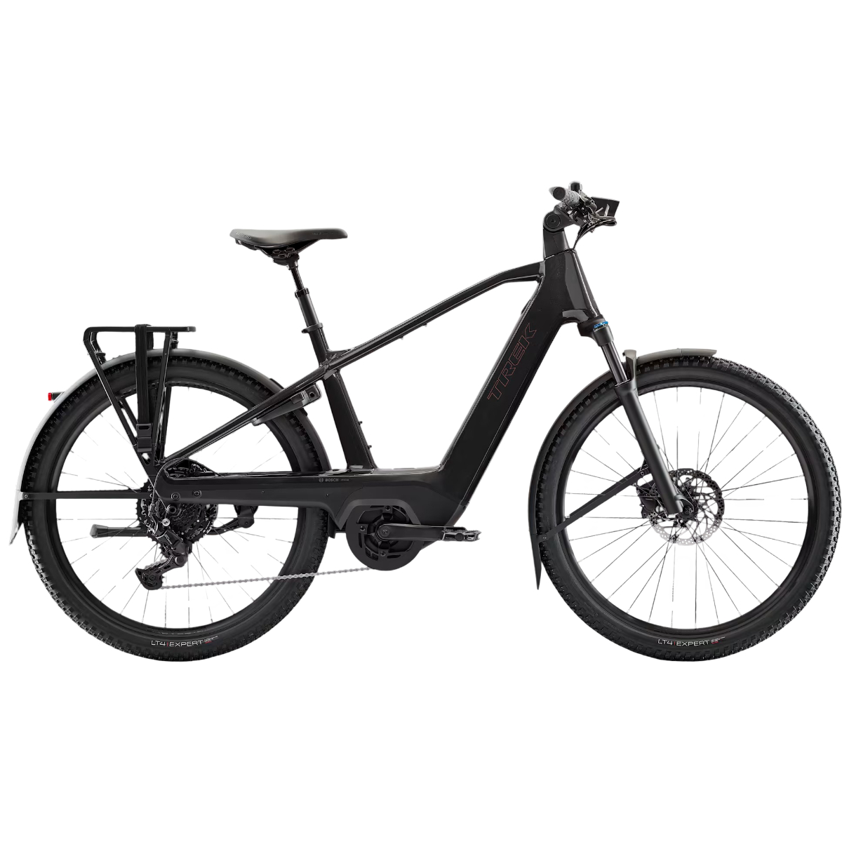 Bicicleta electrica Trek Charter+ 4 Trail 800 Wh 27.5" 2026-Negru-M