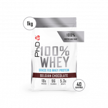 Pudra proteica Phd 100% Whey 1kg, Aroma Ciocolata Belgiana