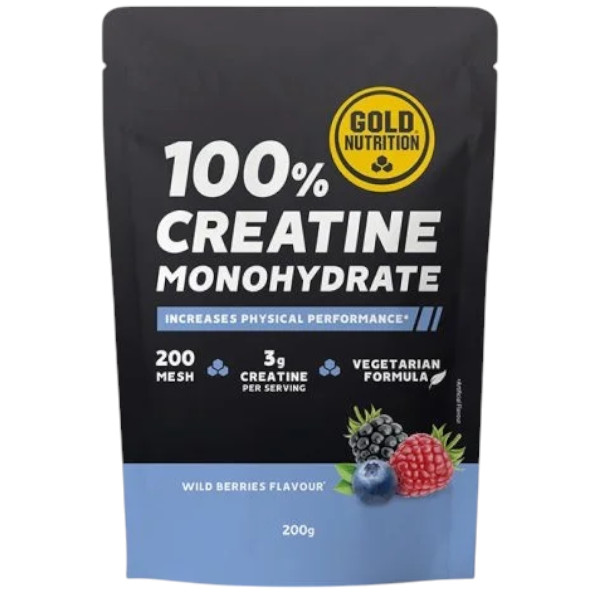 Creatina monohidrata Gold Nutrition Aroma Fructe de padure, 200g