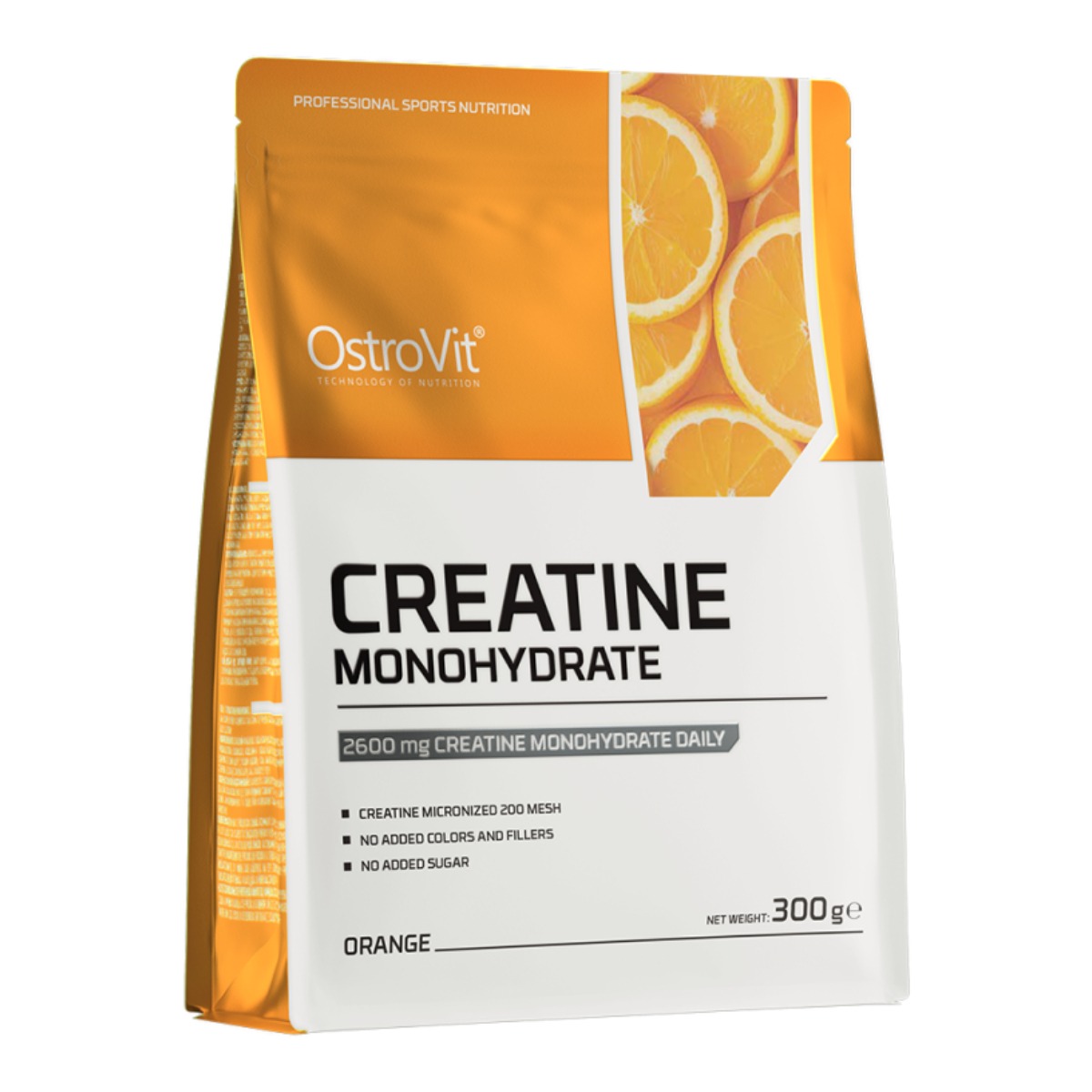 Creatina monohidrata OstroVit Aroma de Portocale, 300g