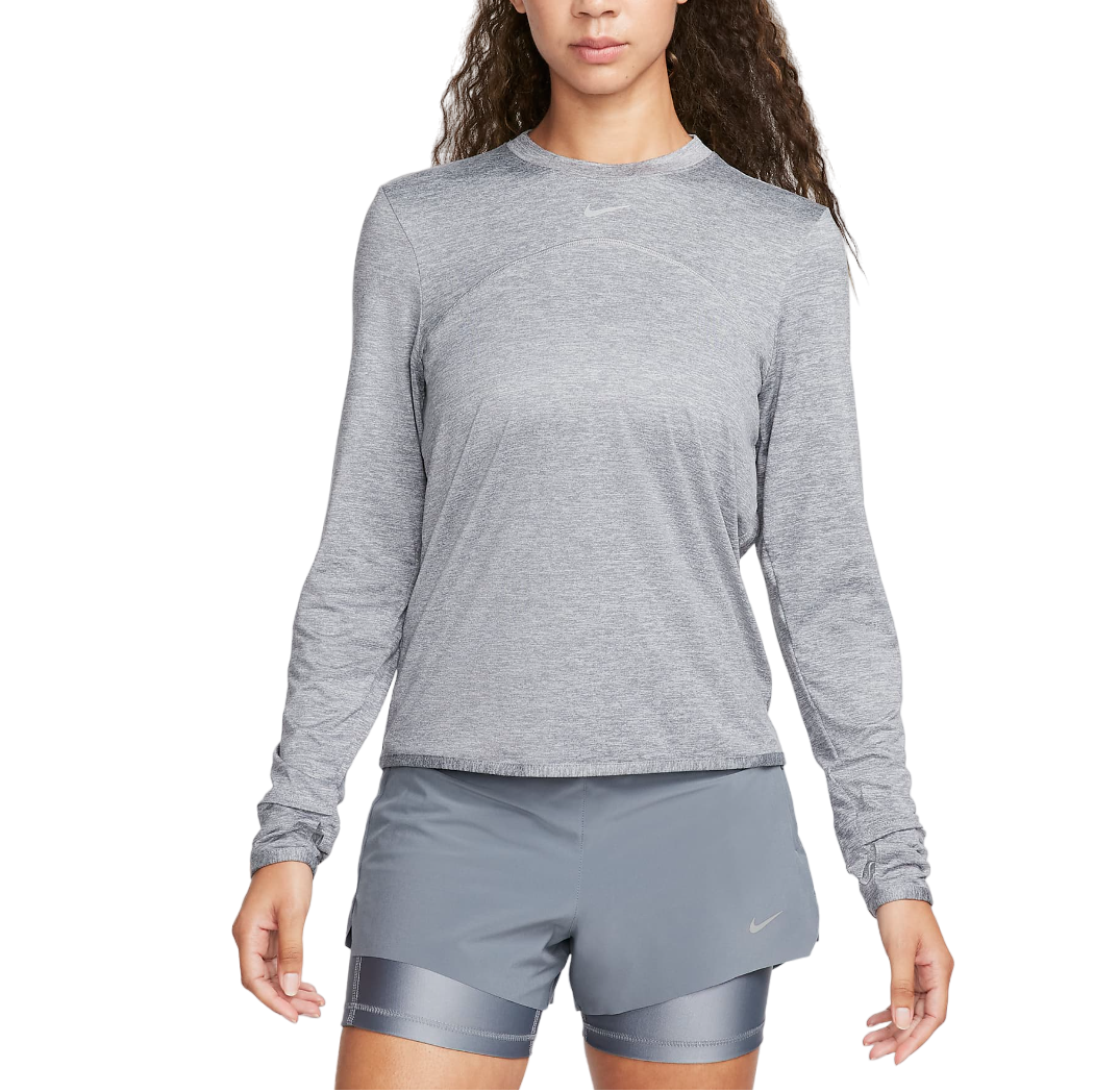 Bluza alergare dama Nike Dri-FIT Swift UV FW 2024-Gri-M