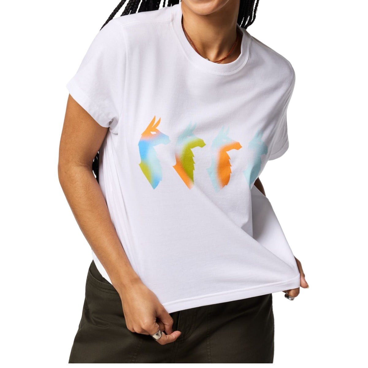 Tricou dama Cotopaxi Cuatro Bitmap-Alb-S