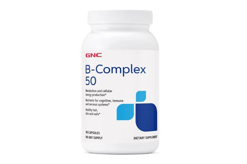 Supliment alimentar GNC B Complex 50, Complex de Vitamine B, 90 cps