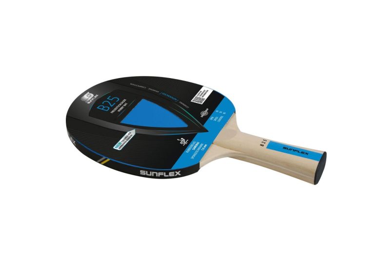 Paleta tenis de masa Sunflex Color Comp B25, maner concav