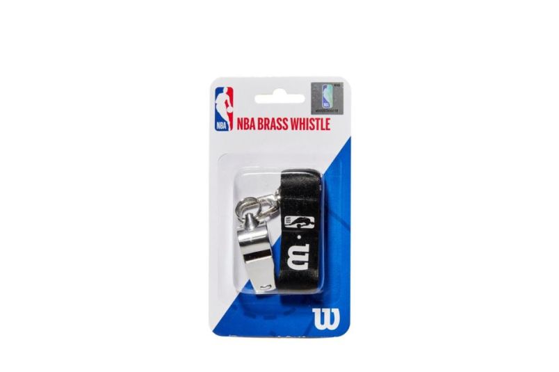 Fluier metalic cu snur Wilson NBA in blister