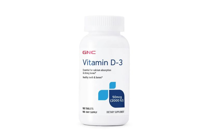Supliment alimentar GNC Vitamina D-3 50 mcg (2000 UI) 180 TB