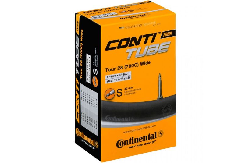 Camera Continental Tour 28 Wide 47/62-622 28x1.75-2.5 S42