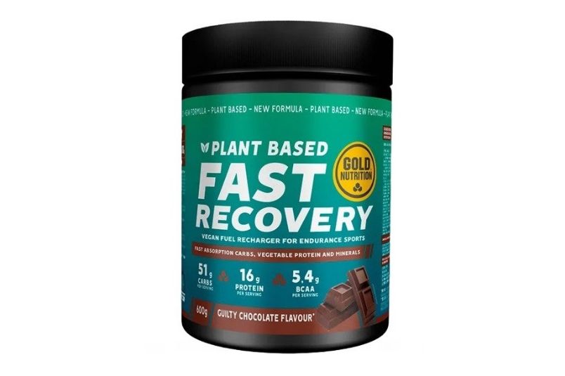 Bautura de recuperare Gold Nutrition Fast Recovery 600g, Aroma Ciocolata vegana