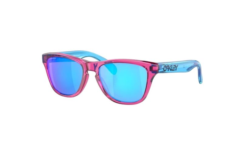 Ochelari de soare copii Oakley Frogskins XXS Acid Pink / Prizm Sapphire