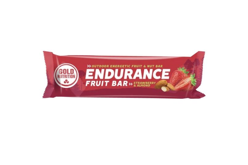 Baton energetic Gold Nutrition Endurance Fruit Bar Aroma Capsuni, 40g