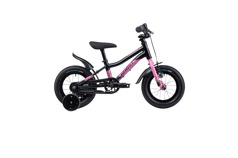 Bicicleta cu roti ajutatoare copii Ghost Powerkid 12 2022