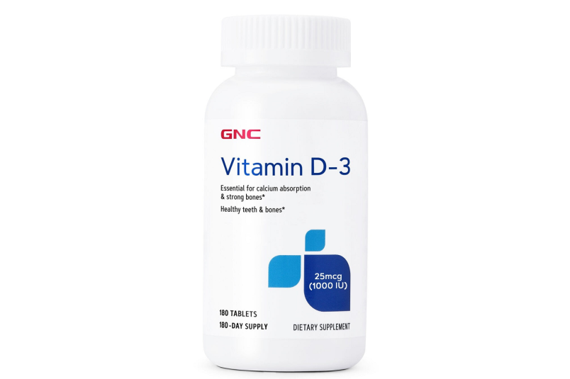 Supliment alimentar GNC Vitamina D-3 25 mcg (1000 UI) 180 TB