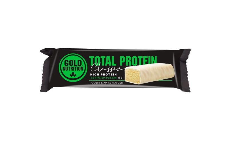 Baton proteic Gold Nutrition Total Protein Bar 46g, Aroma Iaurt Mere