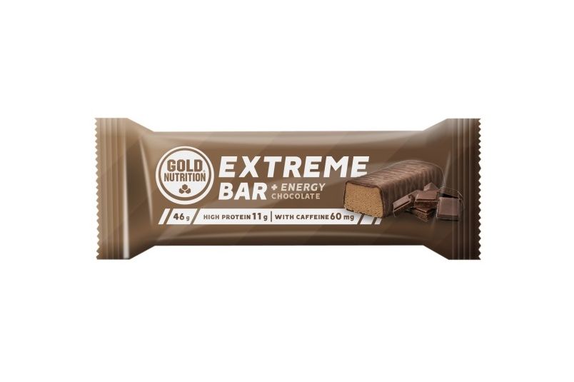 Baton energizant si proteic GoldNutrition Extreme Bar 46g, Aroma Ciocolata