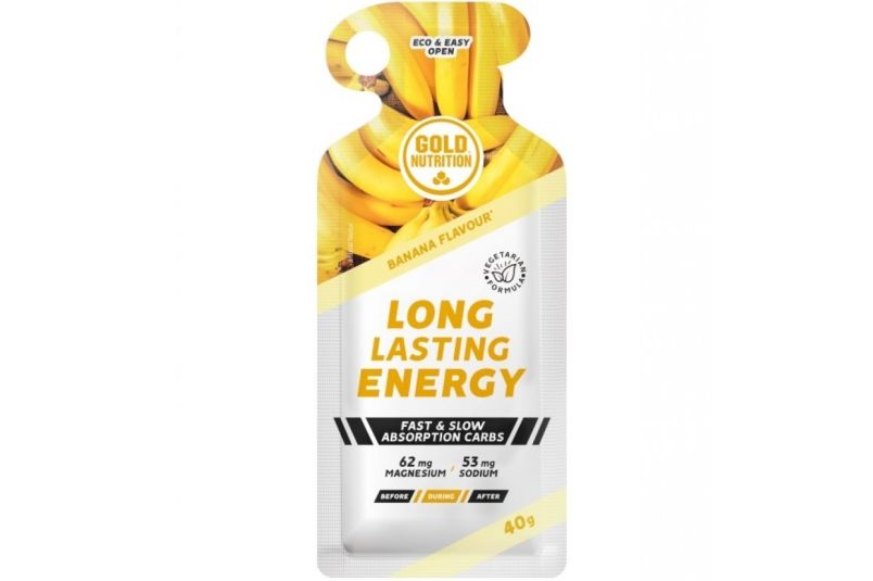 Gel energizant Gold Nutrition Long Lasting 40g, Aroma Banane