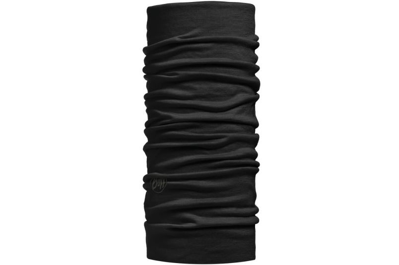Bandana tubulara multifunctionala Buff Lightweight Merino Solid Black