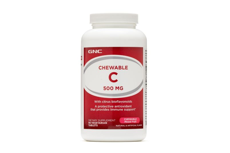 Supliment alimentar GNC Vitamina C masticabila 500 mg 90 TB
