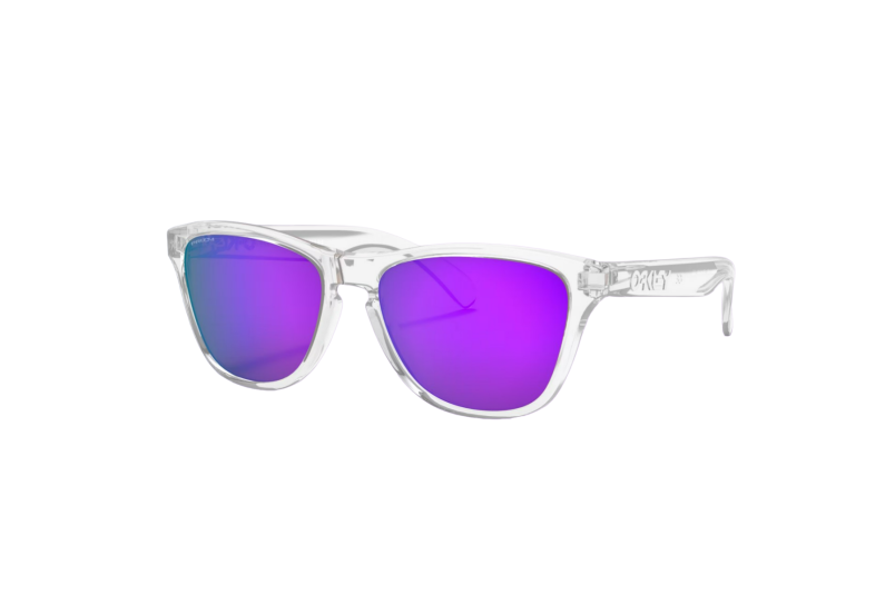 Ochelari de soare copii Oakley Frogskins XS Polished Clear / Prizm Violet