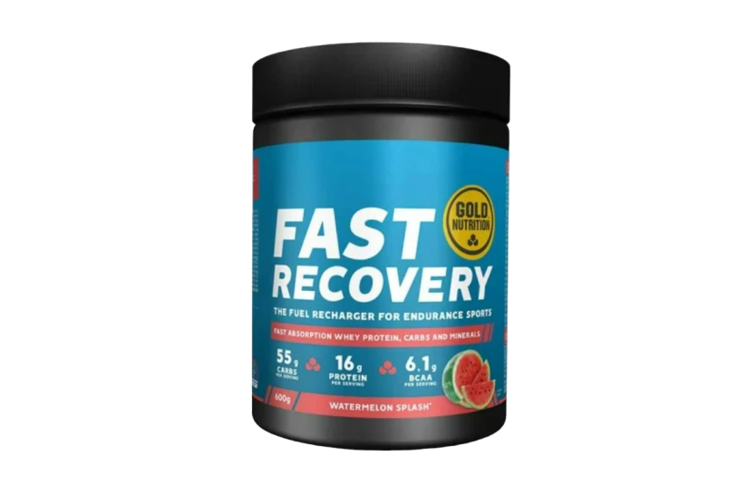 Bautura de recuperare Gold Nutrition Fast Recovery 600g, Aroma Pepene rosu