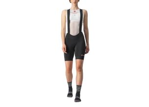 Pantaloni scurti ciclism cu bretele dama Castelli Endurance-Negru-XS