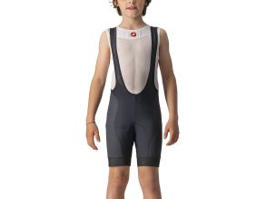 Pantaloni scurti ciclism cu bretele copii Castelli Competizione-Negru-6 ani