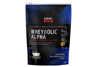 GNC AMP Wheybolic Ripped, proteina din zer, cu aroma de vanilie, 537.3g