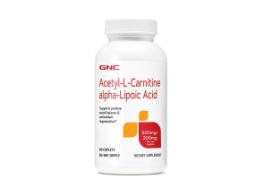 Supliment alimentar GNC Acetil-L-Carnitina 500 mg si Acid Alfa-Lipoic 200 mg