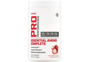 Supliment alimentar GNC Pro Performance Essential Amino Complete cu Aroma de Capsuni 450 g