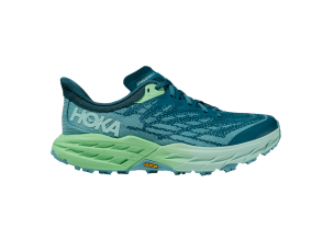 Pantofi alergare trail dama Hoka Speedgoat 5 FW 2023-Albastru/Verde-36 2/3