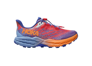 Pantofi alergare trail copii Hoka Speedgoat 5 SS 2024-Albastru/Rosu-36