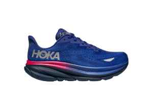 Pantofi alergare dama Hoka Clifton 9 GTX FW 2023-Albastru/Rosu-37 1/3