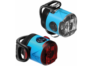 Set lumini fata + spate Lezyne Femto USB Drive-Albastru