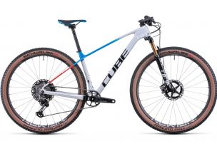 Bicicleta MTB Cube Elite C:68X SL Teamline 2022-Alb/Albastru-M