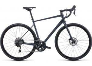 Bicicleta sosea Cube Attain SL 2022-Negru/Gri-56 cm
