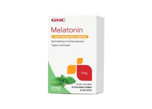 Supliment alimentar GNC Melatonina cu aroma de menta 5 mg 60 TB