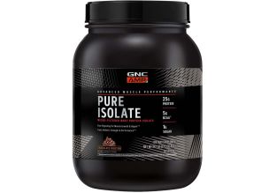 Proteina din zer GNC AMP Advanced Muscle Performance Pure Isolate 966g, Aroma Inghetata de ciocolata