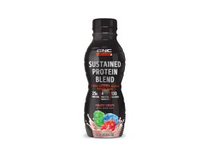 Shake proteic GNC AMP Sustained Protein Blend 414 ml- Aroma Cereale/Fructe